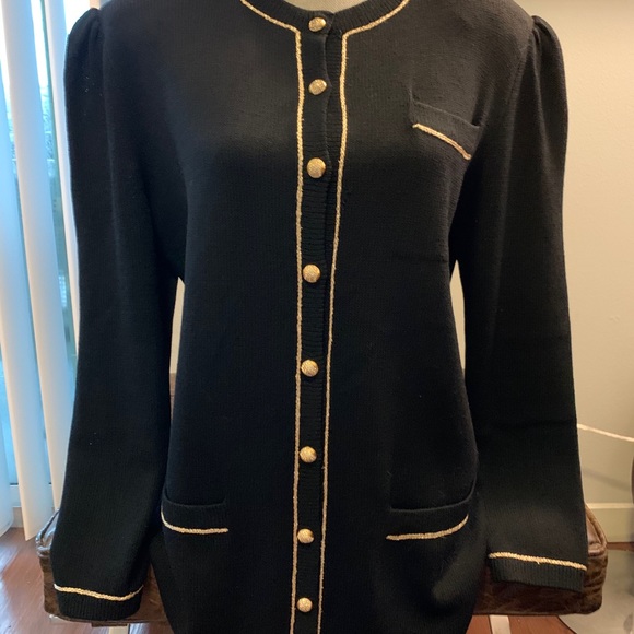 St. John Evening Saks Fifth Ave Jackets & Blazers - St. John Evening-Saks 5th Ave-Blk Forml Jckt SZ 14